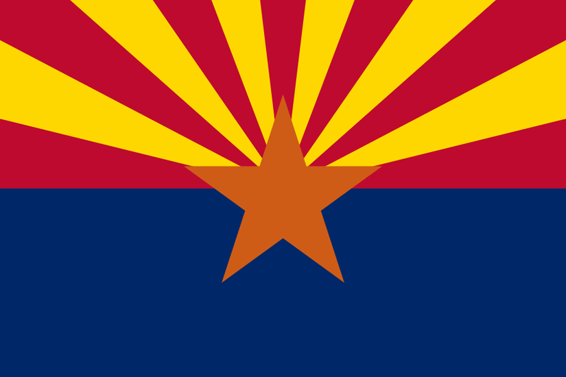 State flag of Arizona in the US