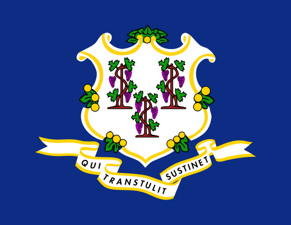 State flag of Connecticut in the US