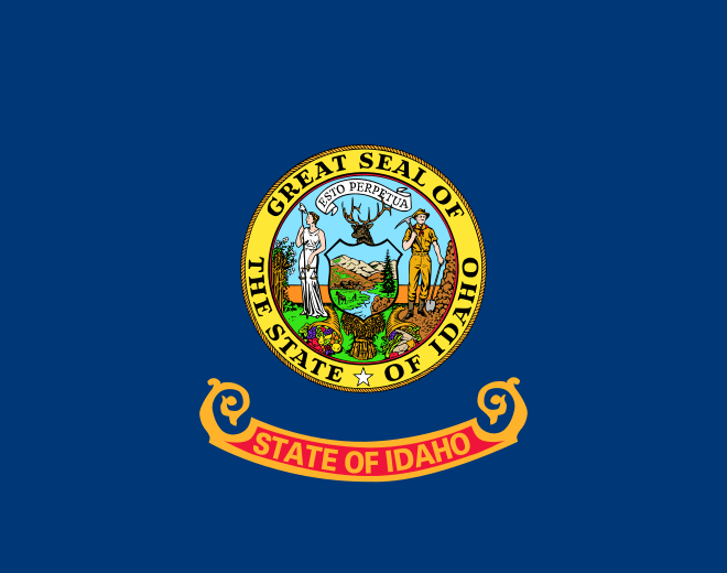 State flag of Idaho in the US
