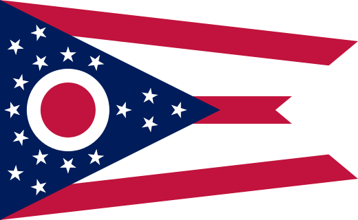 State flag of Ohio in the US